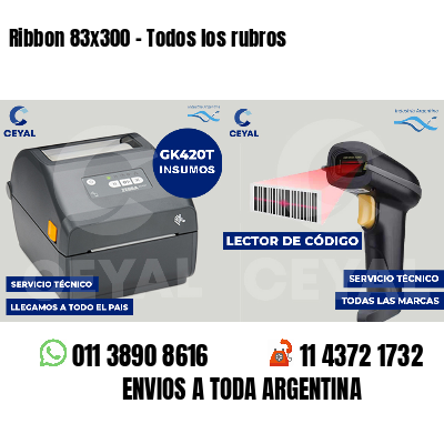 Ribbon 83x300 - Todos los rubros