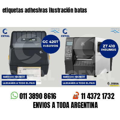 etiquetas adhesivas ilustración batas