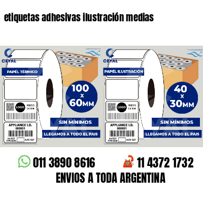 etiquetas adhesivas ilustración medias
