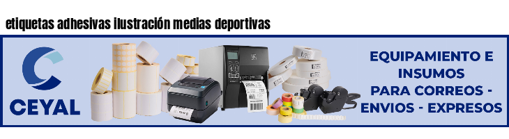etiquetas adhesivas ilustración medias deportivas
