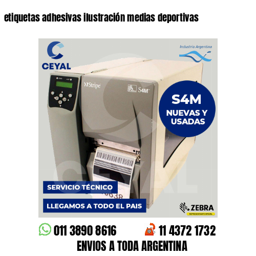etiquetas adhesivas ilustración medias deportivas