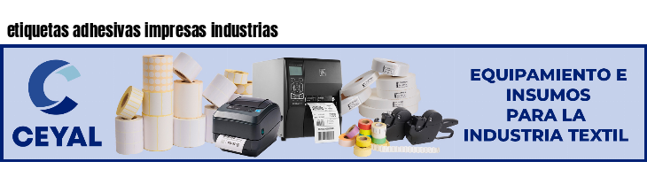 etiquetas adhesivas impresas industrias