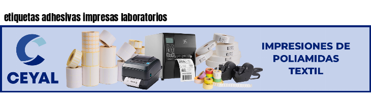 etiquetas adhesivas impresas laboratorios