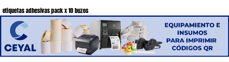 etiquetas adhesivas pack x 10 buzos