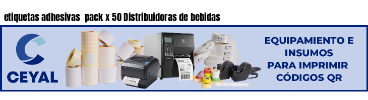 etiquetas adhesivas pack x 50 Distribuidoras de bebidas