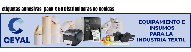 etiquetas adhesivas  pack x 50 Distribuidoras de bebidas