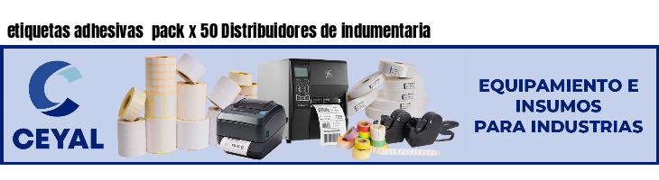 etiquetas adhesivas  pack x 50 Distribuidores de indumentaria