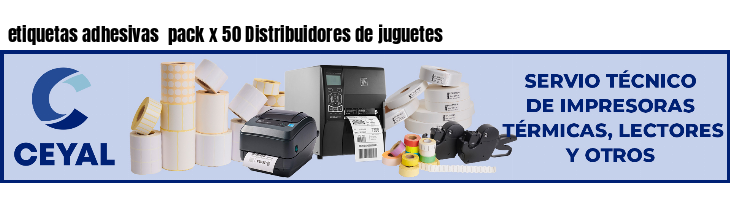 etiquetas adhesivas  pack x 50 Distribuidores de juguetes