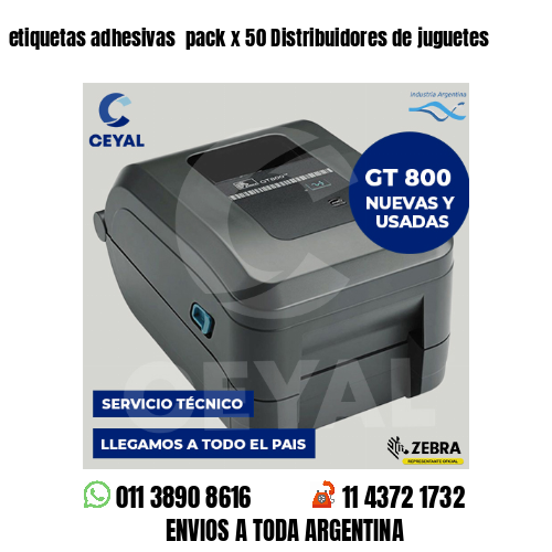 etiquetas adhesivas  pack x 50 Distribuidores de juguetes