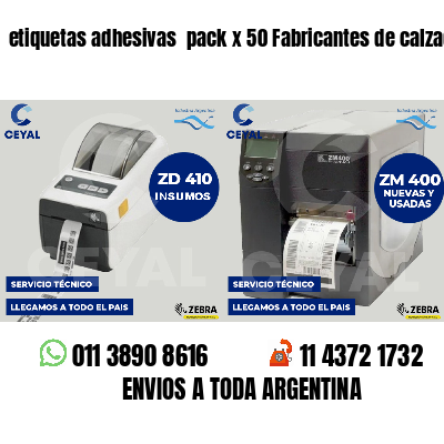 etiquetas adhesivas  pack x 50 Fabricantes de calzado