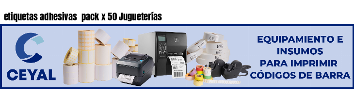 etiquetas adhesivas  pack x 50 Jugueterías