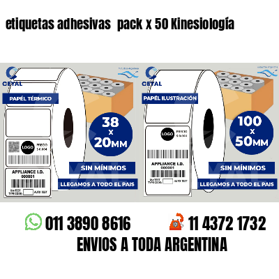 etiquetas adhesivas  pack x 50 Kinesiología