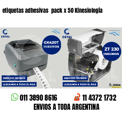 etiquetas adhesivas  pack x 50 Kinesiología