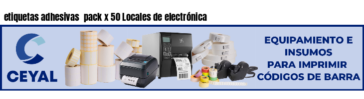 etiquetas adhesivas  pack x 50 Locales de electrónica