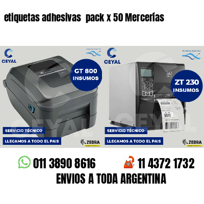 etiquetas adhesivas  pack x 50 Mercerías