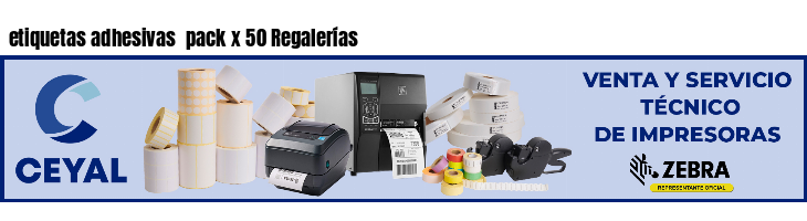 etiquetas adhesivas  pack x 50 Regalerías