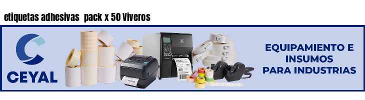 etiquetas adhesivas  pack x 50 Viveros