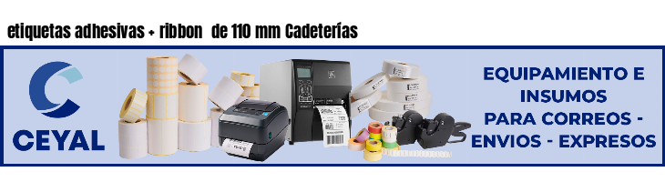 etiquetas adhesivas   ribbon  de 110 mm Cadeterías