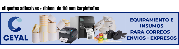 etiquetas adhesivas   ribbon  de 110 mm Carpinterías