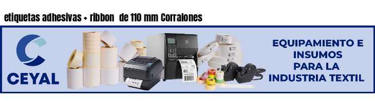etiquetas adhesivas   ribbon  de 110 mm Corralones