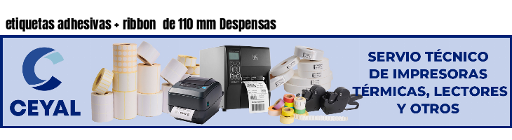 etiquetas adhesivas   ribbon  de 110 mm Despensas