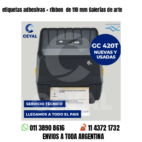 etiquetas adhesivas   ribbon  de 110 mm Galerías de arte