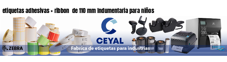 etiquetas adhesivas   ribbon  de 110 mm Indumentaria para niños