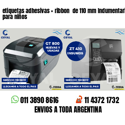 etiquetas adhesivas   ribbon  de 110 mm Indumentaria para niños