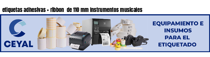 etiquetas adhesivas   ribbon  de 110 mm Instrumentos musicales