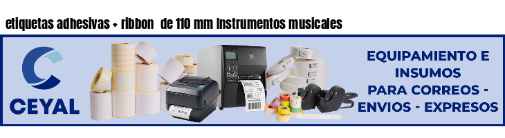 etiquetas adhesivas   ribbon  de 110 mm Instrumentos musicales