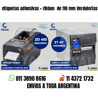 etiquetas adhesivas   ribbon  de 110 mm Verdulerías