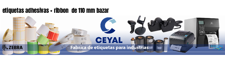etiquetas adhesivas   ribbon  de 110 mm bazar