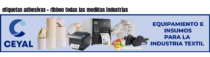 etiquetas adhesivas ribbon todas las medidas industrias