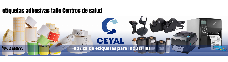 etiquetas adhesivas talle Centros de salud