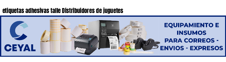 etiquetas adhesivas talle Distribuidores de juguetes