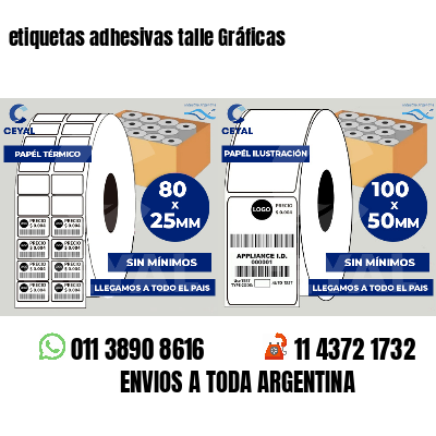 etiquetas adhesivas talle Gráficas