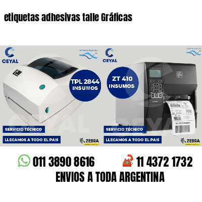 etiquetas adhesivas talle Gráficas