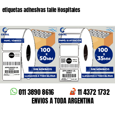 etiquetas adhesivas talle Hospitales