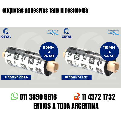 etiquetas adhesivas talle Kinesiología