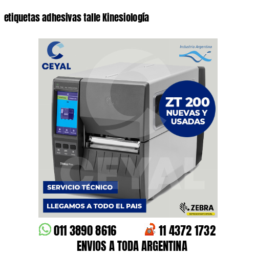 etiquetas adhesivas talle Kinesiología
