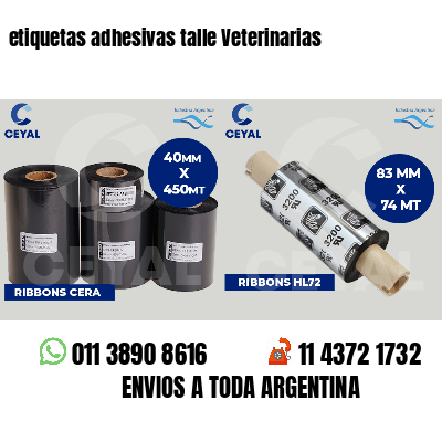 etiquetas adhesivas talle Veterinarias