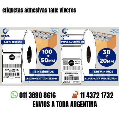 etiquetas adhesivas talle Viveros