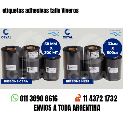 etiquetas adhesivas talle Viveros