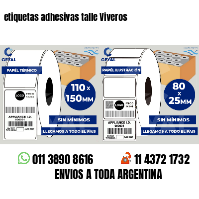 etiquetas adhesivas talle Viveros