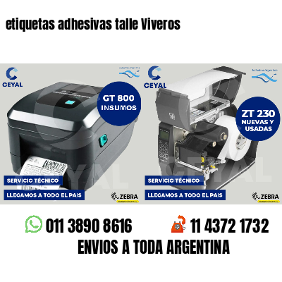etiquetas adhesivas talle Viveros