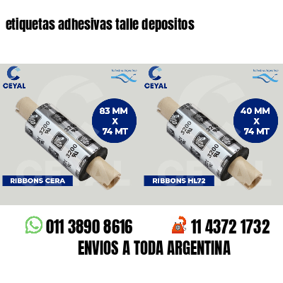 etiquetas adhesivas talle depositos