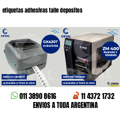 etiquetas adhesivas talle depositos