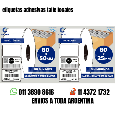 etiquetas adhesivas talle locales