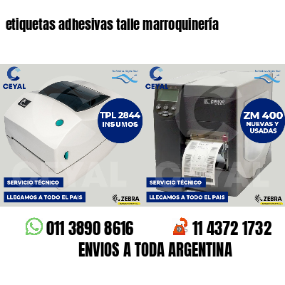 etiquetas adhesivas talle marroquinería