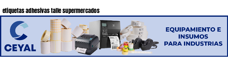 etiquetas adhesivas talle supermercados
